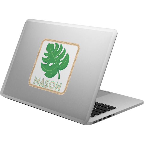 Custom Tropical Leaves #2 Laptop Decal (Personalized)