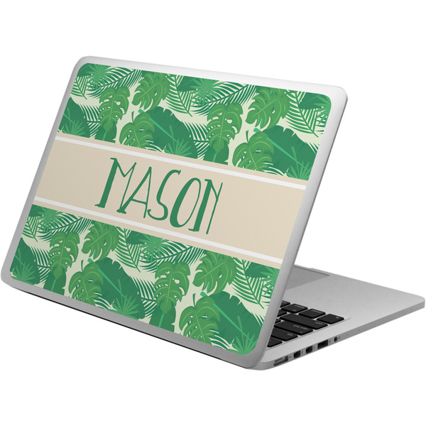 Custom Tropical Leaves #2 Laptop Skin - Custom Sized w/ Name or Text