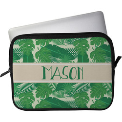 Tropical Leaves #2 Laptop Sleeve / Case - 13" w/ Name or Text