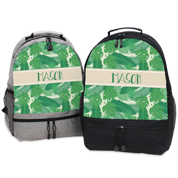 Tropical Leaves #2 Large Backpacks - Both