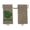 Tropical Leaves #2 Large Burlap Gift Bags - Front Approval
