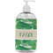 Tropical Leaves #2 Plastic Soap / Lotion Dispenser (16 oz - Large - White) (Personalized)