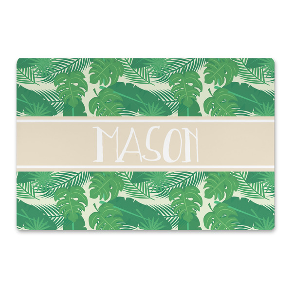 Custom Tropical Leaves #2 Large Rectangle Car Magnet (Personalized)