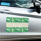 Tropical Leaves #2 Large Rectangle Car Magnets- In Context