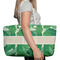 Tropical Leaves #2 Large Rope Tote Bag - In Context View