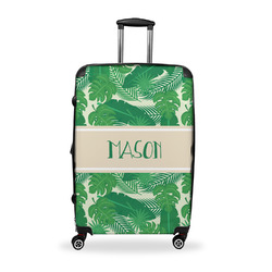 Tropical Leaves #2 Suitcase - 28" Large - Checked w/ Name or Text
