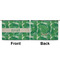 Tropical Leaves 2 Large Zipper Pouch Approval (Front and Back)