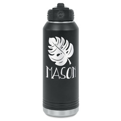 Tropical Leaves #2 Water Bottles - Laser Engraved (Personalized)