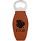 Tropical Leaves #2 Leatherette Bottle Opener - Double Sided (Personalized)