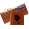 Tropical Leaves 2 Leather Bifold Wallet - Main