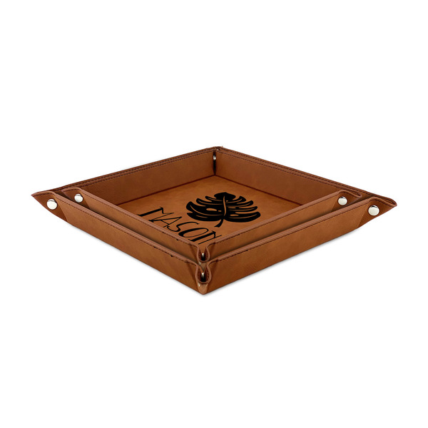 Tropical Leaves #2 Leather Valet Trays - PARENT MAIN (both trays)