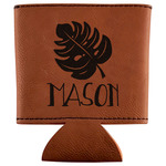 Tropical Leaves #2 Leatherette Can Sleeve (Personalized)