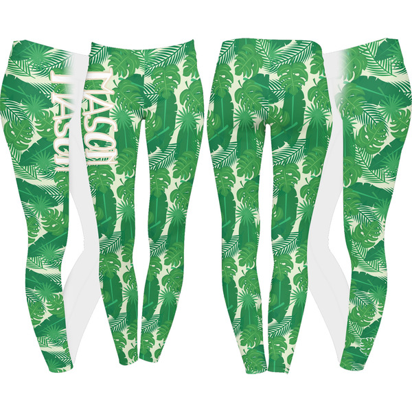 Tropical Leaves 2 Leggings Turn Around - Apvl