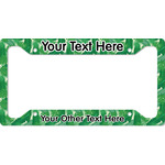 Tropical Leaves #2 License Plate Frame (Personalized)