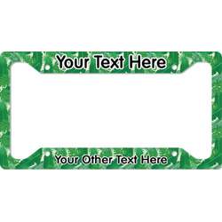 Tropical Leaves #2 License Plate Frame (Personalized)