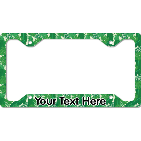 Tropical Leaves 2 License Plate Frame - Style C
