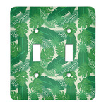 Tropical Leaves #2 Light Switch Cover (2 Toggle Plate)