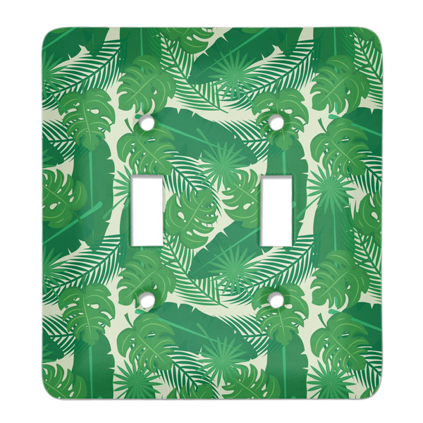 Custom Tropical Leaves #2 Light Switch Cover (2 Toggle Plate)