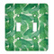 Tropical Leaves 2 Light Switch Cover (2 Toggle Plate)