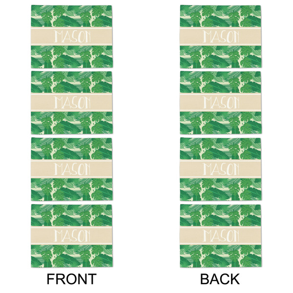 Tropical Leaves #2 Linen Placemat - APPROVAL Set of 4 (double sided)