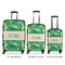 Tropical Leaves 2 Luggage Bags all sizes - With Handle