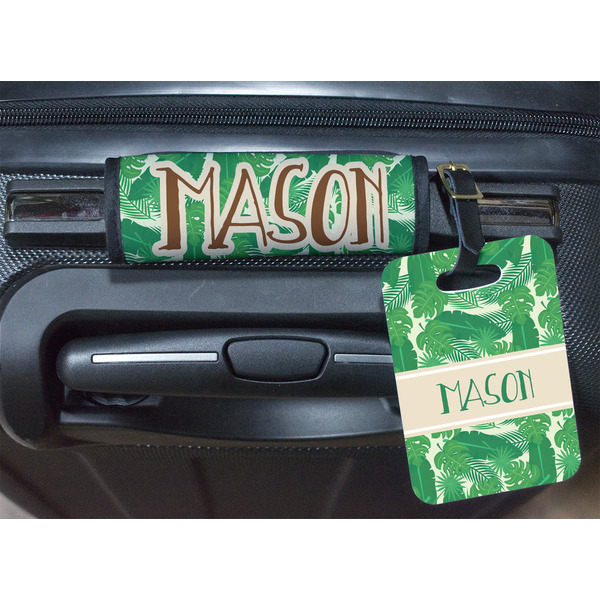 Tropical Leaves 2 Luggage Wrap & Tag
