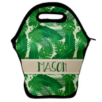 Tropical Leaves #2 Lunch Bag w/ Name or Text