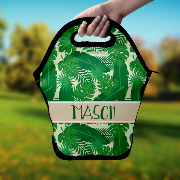 Tropical Leaves 2 Lunch Bag - Hand