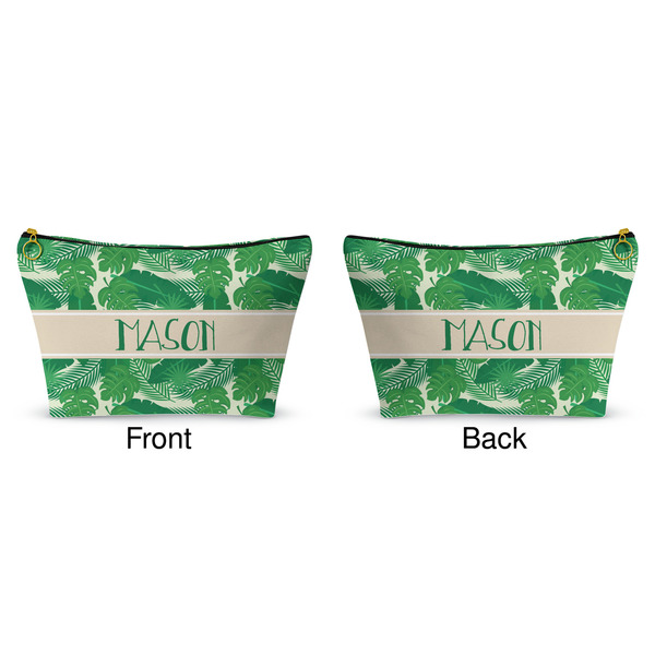 Tropical Leaves 2 Makeup Bag (Front and Back)