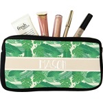 Tropical Leaves #2 Makeup / Cosmetic Bag - Small w/ Name or Text