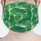 Tropical Leaves 2 Mask - Pleated (new) Front View on Girl