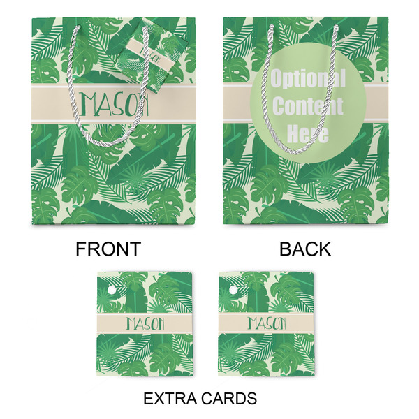 Tropical Leaves #2 Medium Gift Bag - Approval