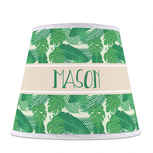 Tropical Leaves #2 Poly Film Empire Lampshade - Front View