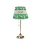 Tropical Leaves #2 Poly Film Empire Lampshade - On Stand