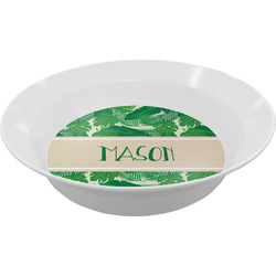 Tropical Leaves #2 Melamine Bowl (Personalized)