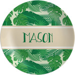 Tropical Leaves #2 Melamine Salad Plate - 8" (Personalized)