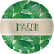 Tropical Leaves 2 Melamine Plate (Personalized)