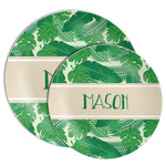 Tropical Leaves #2 Melamine Plate (Personalized)