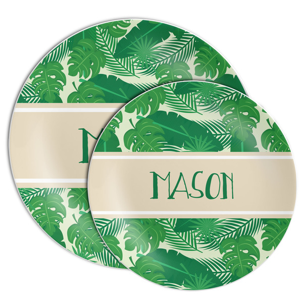 Tropical Leaves #2 Melamine Plates - PARENT/MAIN