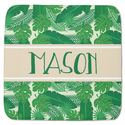 Tropical Leaves #2 Memory Foam Bath Mat - 48"x48" w/ Name or Text