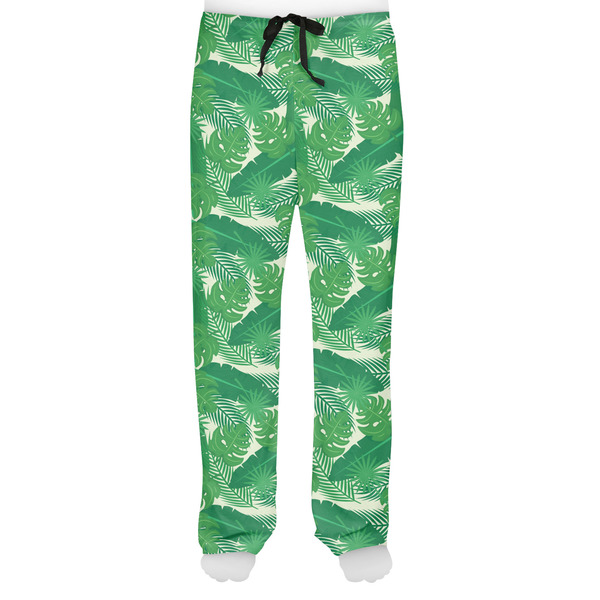 Tropical Leaves 2 Men's Pjs Front - on model