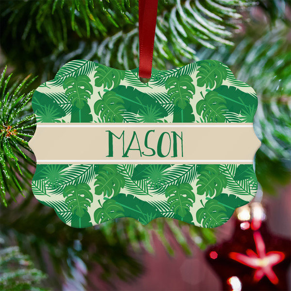 Tropical Leaves #2 Metal Benilux Ornament - Lifestyle