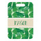 Tropical Leaves #2 Metal Luggage Tag - Front Without Strap