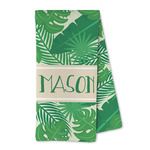 Tropical Leaves #2 Kitchen Towel - Microfiber (Personalized)