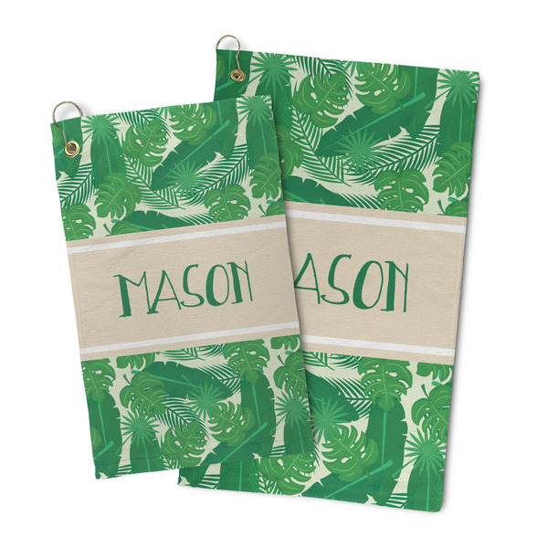 Tropical Leaves #2 Microfiber Golf Towel - PARENT/MAIN