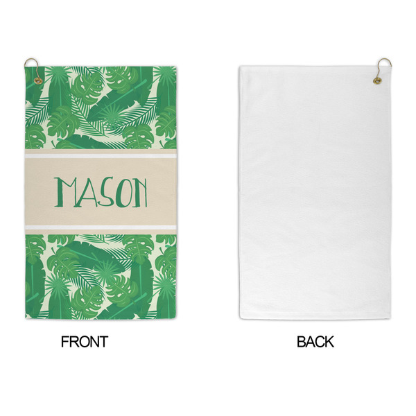 Tropical Leaves #2 Microfiber Golf Towels - APPROVAL