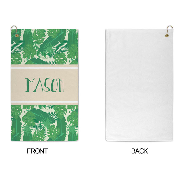 Tropical Leaves #2 Microfiber Golf Towels - APPROVAL