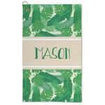 Tropical Leaves #2 Microfiber Golf Towel - Large (Personalized)