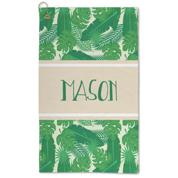 Tropical Leaves #2 Microfiber Golf Towel (Personalized)