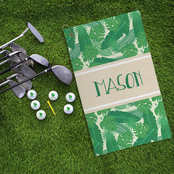 Tropical Leaves #2 Microfiber Golf Towels - LIFESTYLE